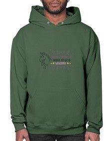 when i grow up i want to be a unicorn 554# - unicorn- Hoodie