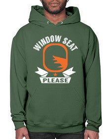 window seat please  51# - airplane- Hoodie