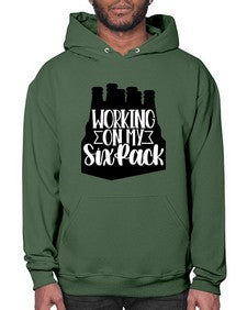 working on my six pack 1789# - beer- Hoodie