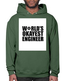 worlds okayest engineer 1661# - engineer- Hoodie