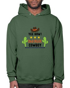 yee haa cowboy nd grade 1257# - western- Hoodie