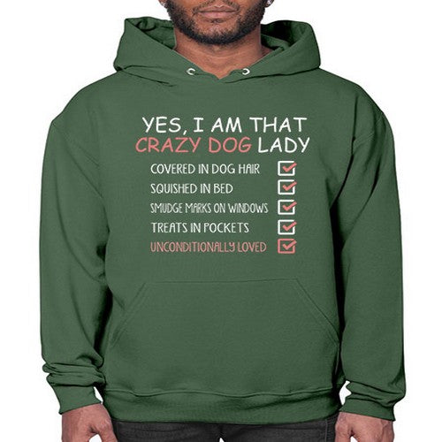 yes i am that crazy dog lady - dogs- Hoodie