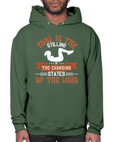 yoga is the stilling of the changing states of the mind  628# - yoga- Hoodie