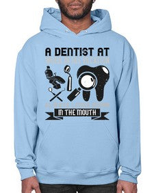 A dentist at work in his vocation always Style 6# - dentist- Hoodie