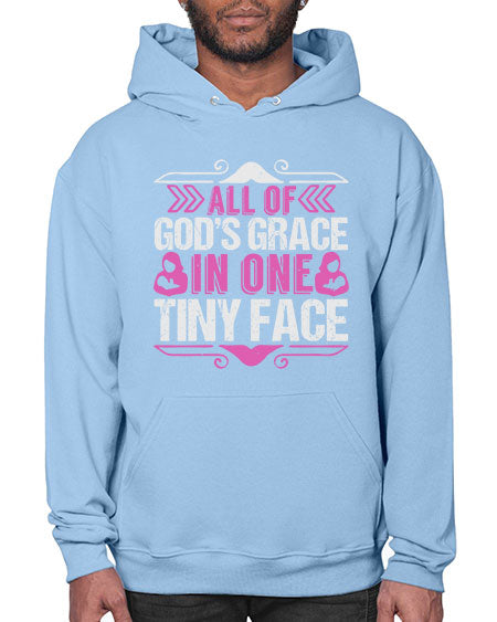 All of Gods Grace in one tiny Face Style 18# - baby- Hoodie