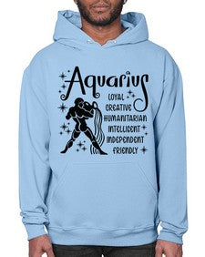 Aquarius 64# - aquarius- Hoodie