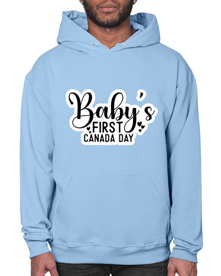 Baby s First Canada Day 275# - baby- Hoodie