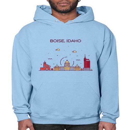 BoiseIdaho 470# - cities- Hoodie