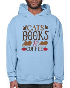 Cats Books Coffee Style 9# - cats- Hoodie