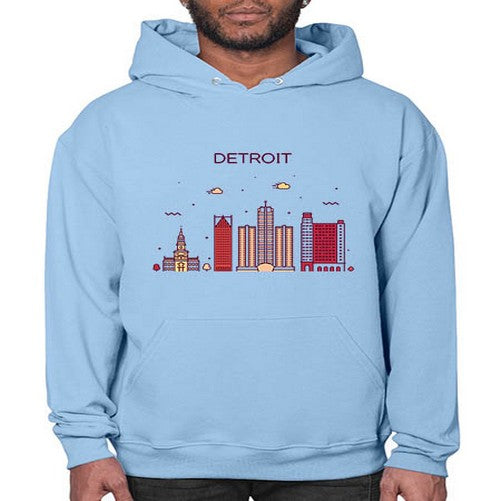 DetroitMI 665# - cities- Hoodie