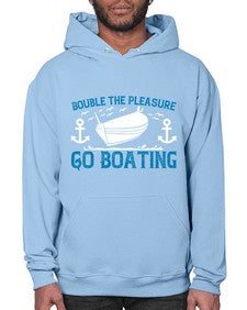 Double the Pleasure Go Boating 15# - boats- Hoodie