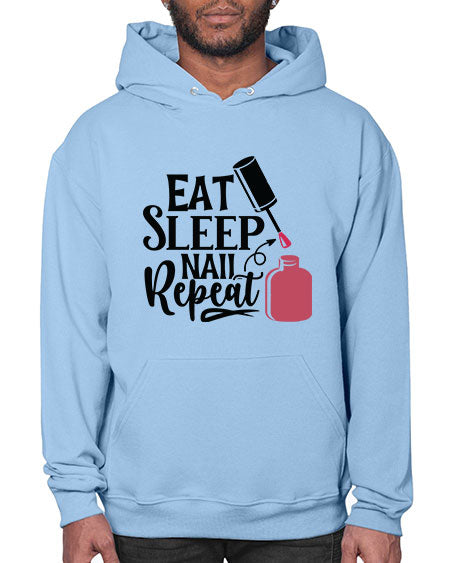 Eat Sleep Nail Repeat 737# - nail tech- Hoodie
