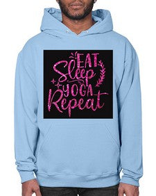 Eat Sleep Yoga Repeat  207# - yoga- Hoodie