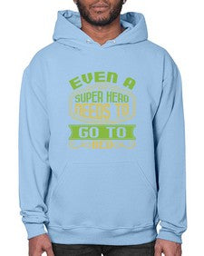Even a super hero needs 122# - cartoon super hero- Hoodie