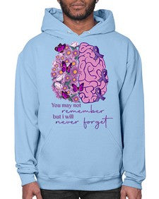 Floral Brain I Will Never Forget 146# - alzheimers- Hoodie