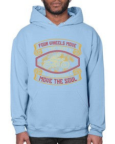 Four wheels move the body 20# - motorcycle- Hoodie