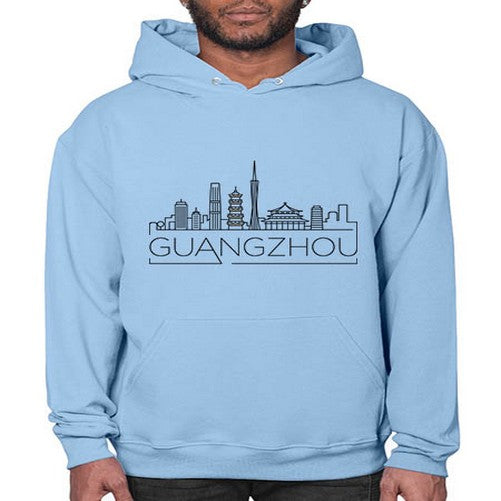 Guangzhou Minimal Skyline 787# - cities- Hoodie
