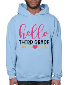 Hello Third Grade 350# - third grade- Hoodie