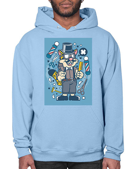 Hipster Barber Leopard835# - barber- Hoodie