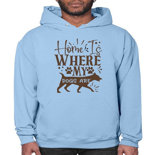 Home Is Where My Dogs Are Style 84# - dogs- Hoodie