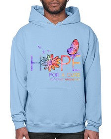 Hope For A Cure Alzheimer Awareness Flower 162# - alzheimers- Hoodie