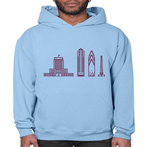 Houston 909# - cities- Hoodie