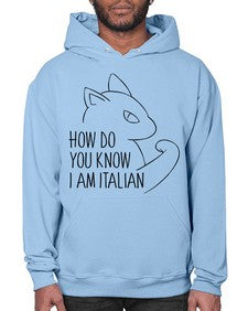 How Do You Know I am Italian - cats- Hoodie