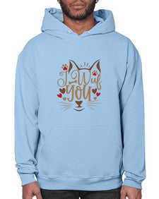 I Wuf You Style 16# - cats- Hoodie