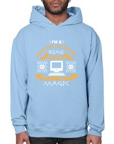 Im a computer scientist please stand back 34# - computer- Hoodie