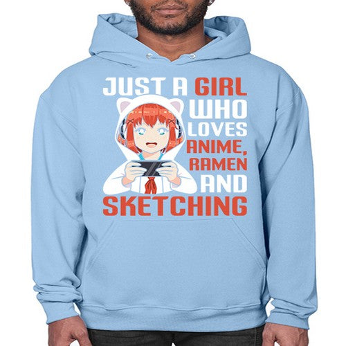 Just a girl who loves anime ramen and sketching260# - anime- Hoodie
