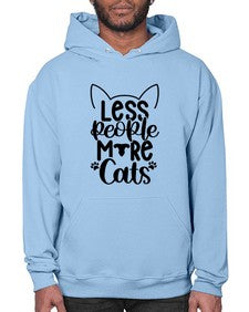 Less People More Cats Style 97# - cats- Hoodie