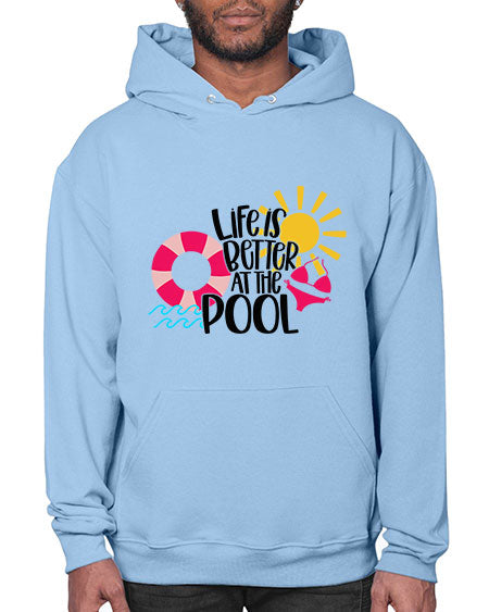 Life Is Better At The Pool Style 33# - summer- Hoodie