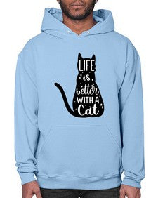 Life Is Better With A Cat Style 98# - cats- Hoodie