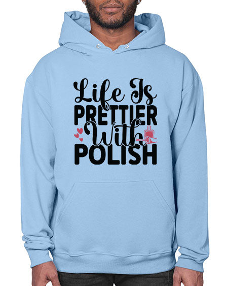 Life Is Prettier With Polish 1052# - nail tech- Hoodie