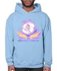 Love Purple Ribbon AlzheimerS Awareness 193# - alzheimers- Hoodie