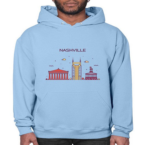 Nashville 1417# - cities- Hoodie
