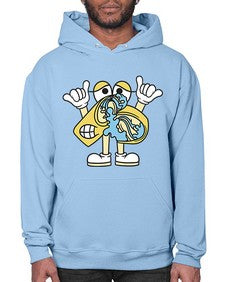 Nervous kebab 196# - cartoon food- Hoodie