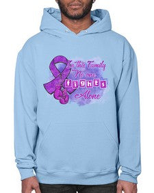 No One Figh Alone AlzheimerS Awareness 200# - alzheimers- Hoodie