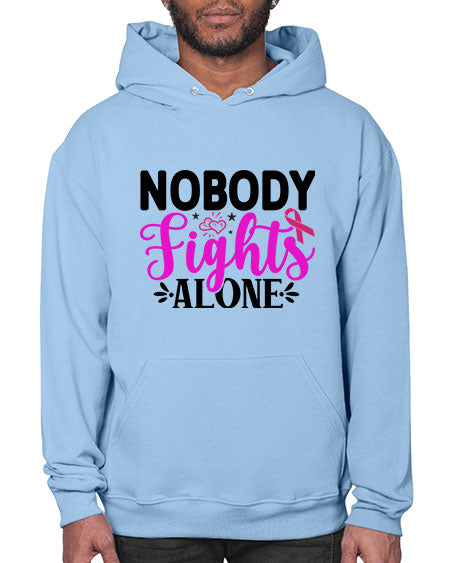Nobody Fights Alone 12# - breast cancer- Hoodie