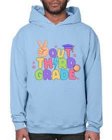Peace Out third Grade Peace 648# - third grade- Hoodie