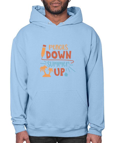 Pencils down summer up 86# - summer- Hoodie