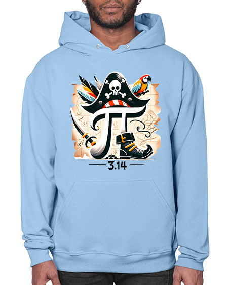 Pirate Pi Day Sublimation Design 39# - pi- Hoodie