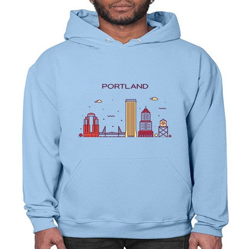 PortlandOregon 1682# - cities- Hoodie
