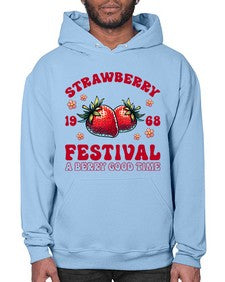Retro Strawberry Festival 1504# - strawberry- Hoodie