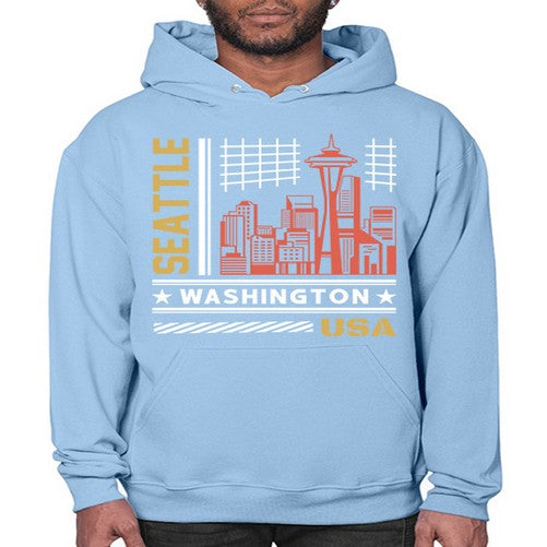 Seattle 1809# - cities- Hoodie