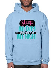 Sleep All Day Nurse All Style Style 1399# - nurse- Hoodie