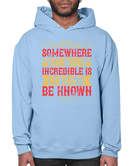 Somewhere something incredible is waiting to be known 312# - general science- Hoodie