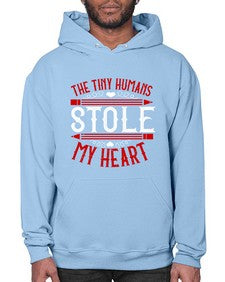 The Tiny Humans STOLE MY HEART Style 1531# - teacher- Hoodie