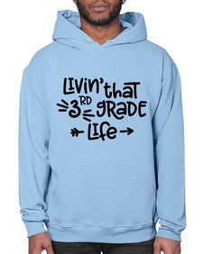 Third Grade Life 967# - third grade- Hoodie
