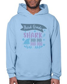 Third grade shark doo doo doo doo 973# - third grade- Hoodie